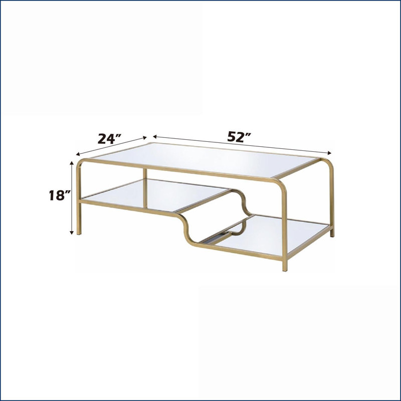 Table basse en miroir Astrid