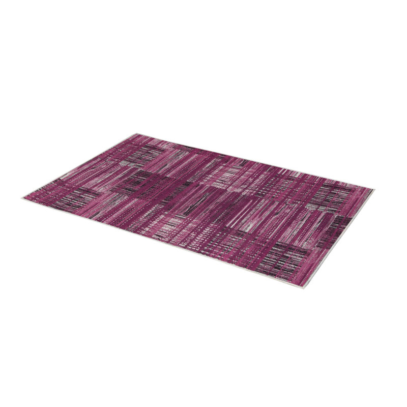 Premium Woven Carpet, 5.2 x 7.5 ft, 100% Polyester, Antibacterial, Non-Slip Underside, 0.3 in Pile Height | Machine Washable, 3D Digital Print | Perfect for Living Room, Bedroom & Office Décor