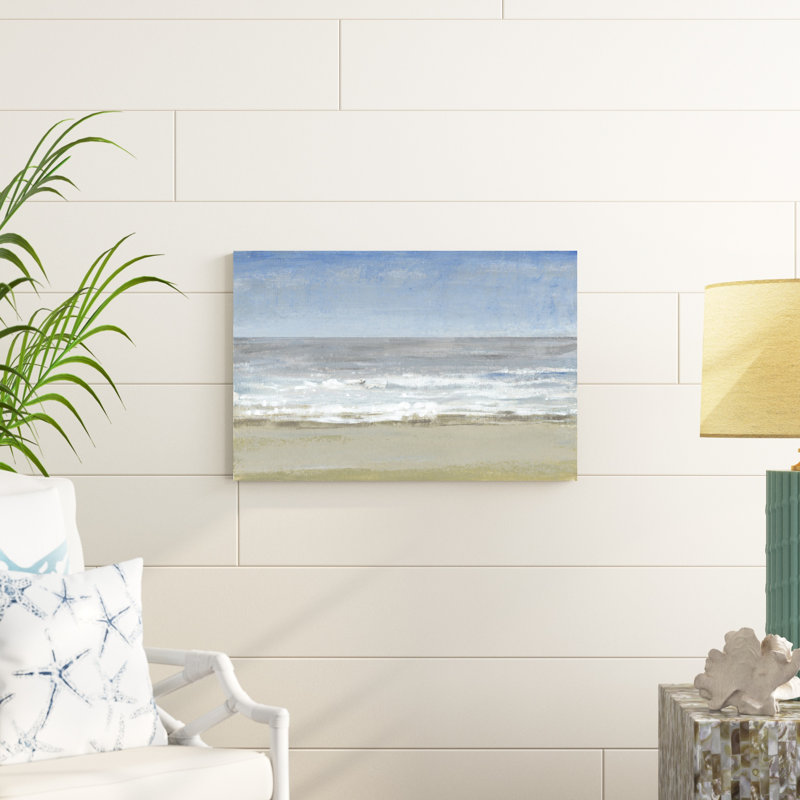 " Beach Walking Day I " by Timothy O' Toole Painting Print, 20" H x 30" W x 1.25" D