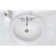 Ceramic Oval Drop-In Bathroom Sink with Overflow