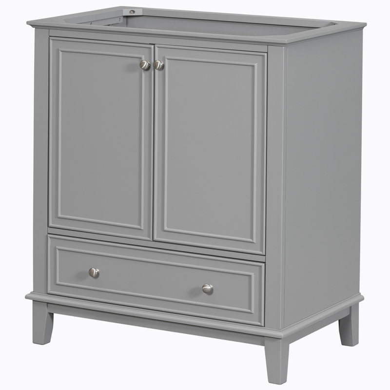 Base de meuble-lavabo simple 29,50 po seulement, Gris