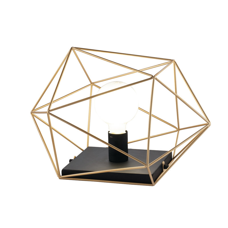Roanne Metal Lamp, Black/Gold