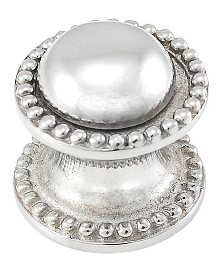Sanzio Mushroom Knob, 0.875" H x 0.875" W x 1" D, Polished Nickel
