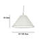 18cm H Cotton Empire Lamp Shade ( Screw On )-38460257