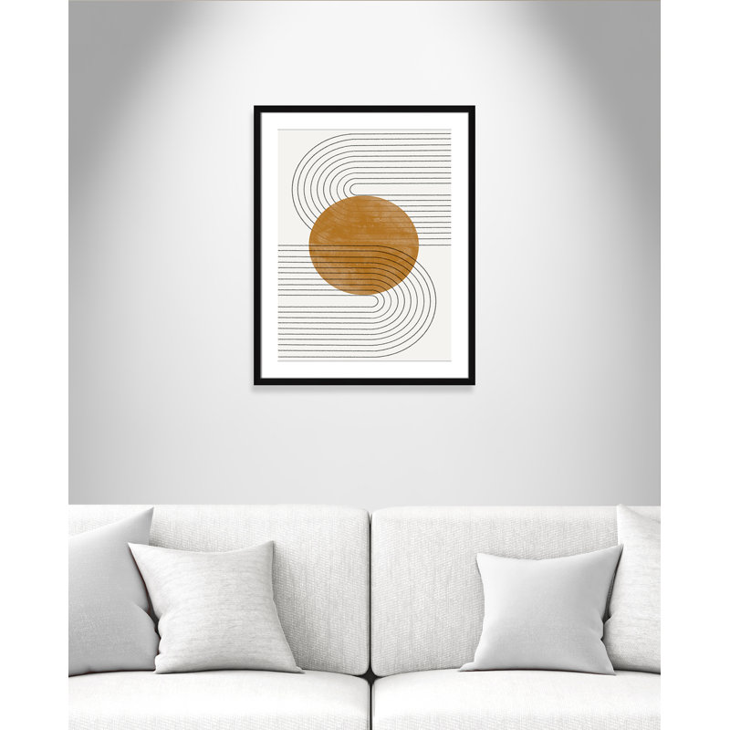 Échos courbés par Miuus Studio, 23.5'' W x 29.5'' H, Imprimé mat, Satin Black