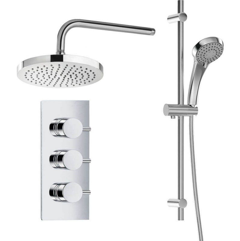  Thermostatic Shower with Dual Shower Head