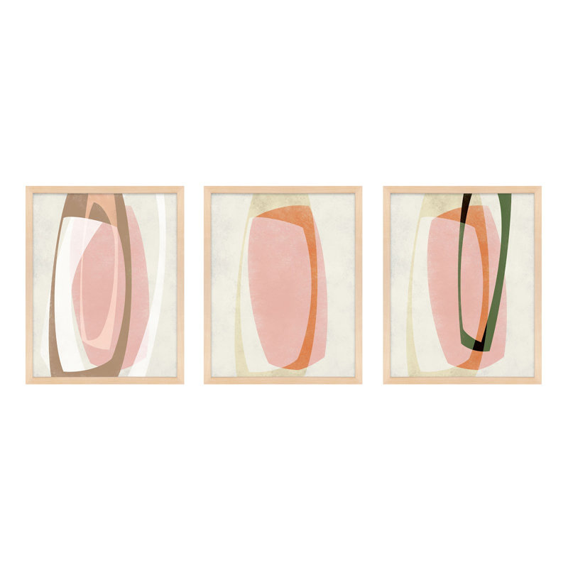 Orbit 8-10 Painting by Jacques Pilon, 25" H x 20" W, Maple Framed
