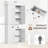 72.8" Kitchen Pantry Cabinet