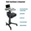 Yescom NexusX MedEvolve 2 Chariots roulants pour ordinateur portable Chariot mobile à roulettes verrouillable 220 lb-114454488