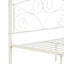 Lit double en métal au look moderne, structure pour la longévité, silencieux et stable, facile à assembler, sans sommier tapissier, pour matelas de 8 pouces ou plus, limite de poids de 600 lb, blanc