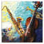 Art sur toile tendue à motif jazz forever Heile-1658893003