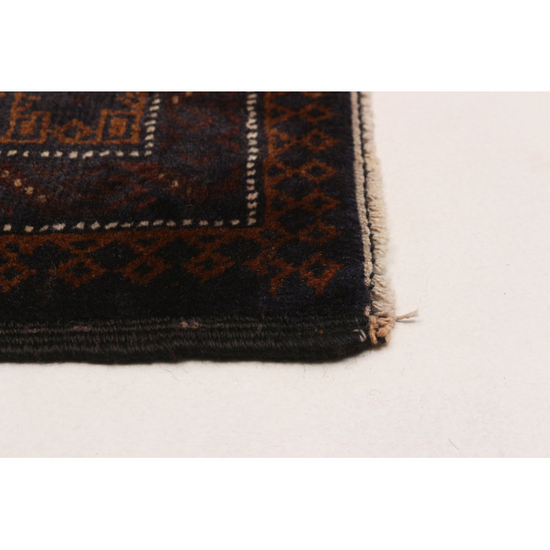 Tapis rectangulaire nouvel âge en laine 3 pi 11 po x 6 pi 6 po One-of-a-Kind