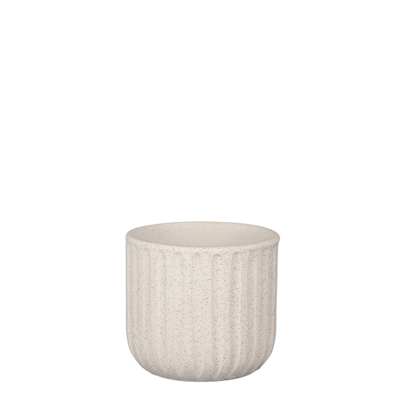 Pot à fleurs en terre cuite Topher, H 5,15 po x l 5,5 po x P 5,15 po
