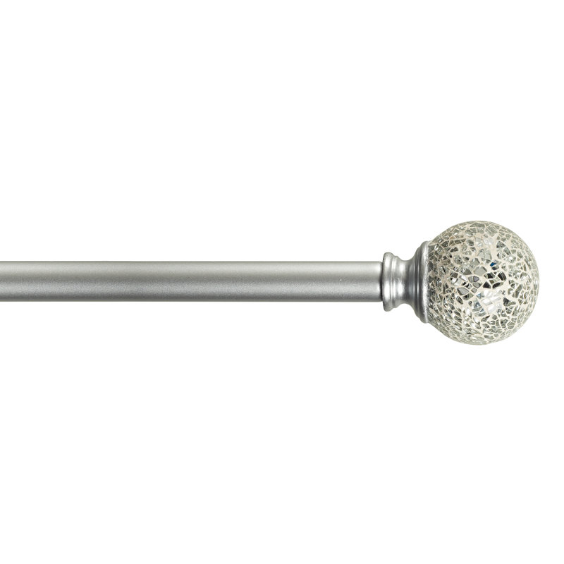 Tringle à rideaux simple réglable Beachmere, H 9,25 po x l 24 po x P 6,25 po