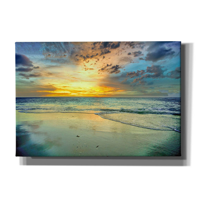 Épilogue des Caraïbes sur toile par Mark A Paulda, H 18 po x l 26 po x P 0,75 po