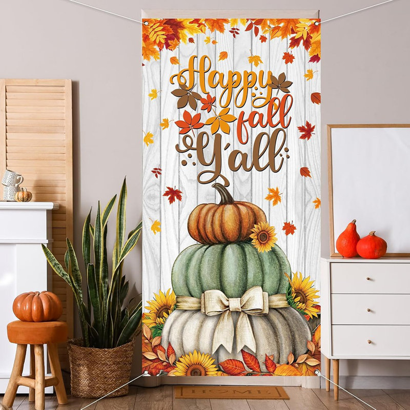 Couvre-porte d'automne Happy Fall
