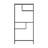 Modern Storage Shelf with 4 Compartments & Metal Legs