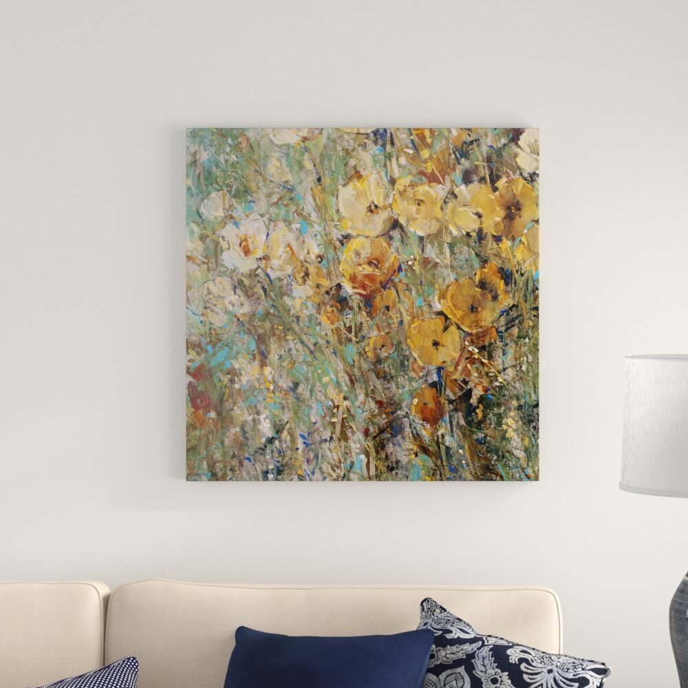 Charlton Home® Amber Poppy Field I On Canvas by Timothy O' Toole ...