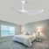 Kemp 52" 3 -ABS-Blade Propeller Modern Ceiling Fans no Light and with Remote Control