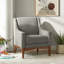 Fauteuil Arshanti avec pieds en bois massif-76353534