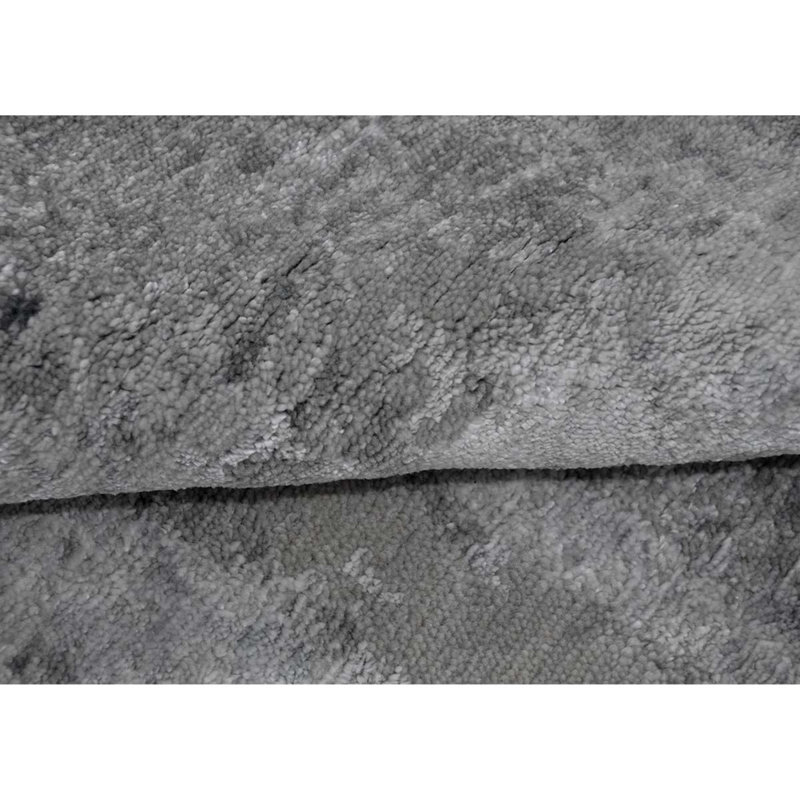 Hand-Knotted High-Quality Silver and Gray Area Rug, Rectangle 8' x 10'