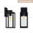 East Grove Home Builder Essentials Heritage Collection 13in Outdoor Wall Light Lantern in Anti-Rust Matte Black Finish with Wateproof Clear Glass and E26 Base Lamp (Pack of 2)-117814463