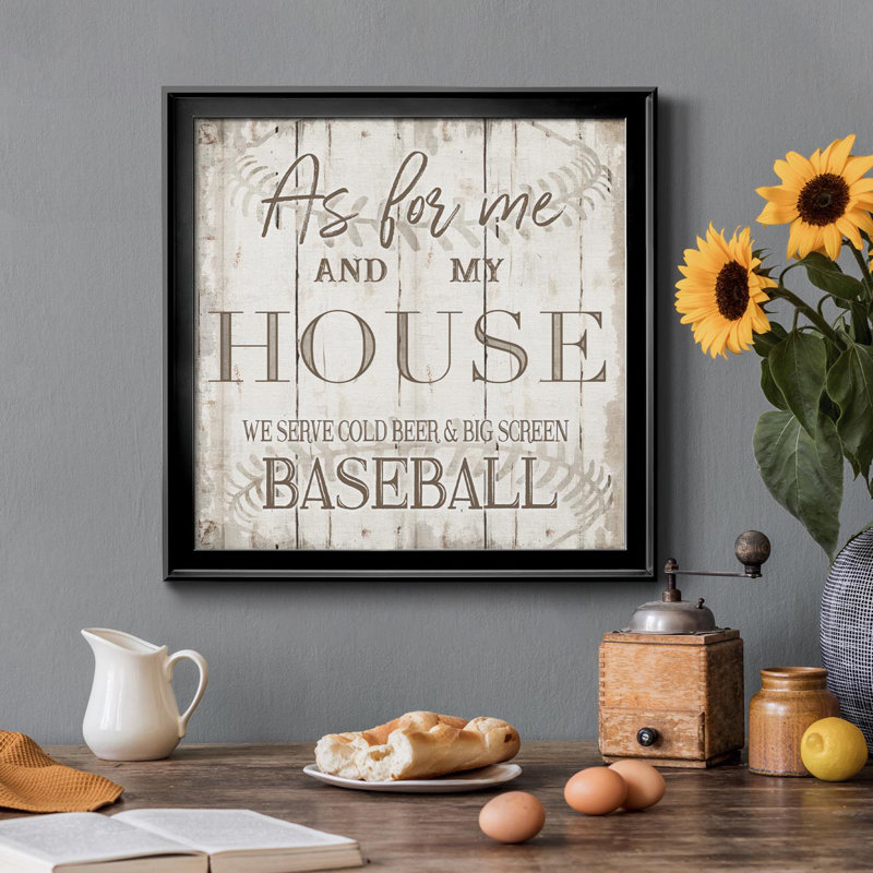 Baseball - Toile encadrée de qualité supérieure - prête à être accrochée, H 26,5 po x l 26,5 po x P 1,5 po, Or