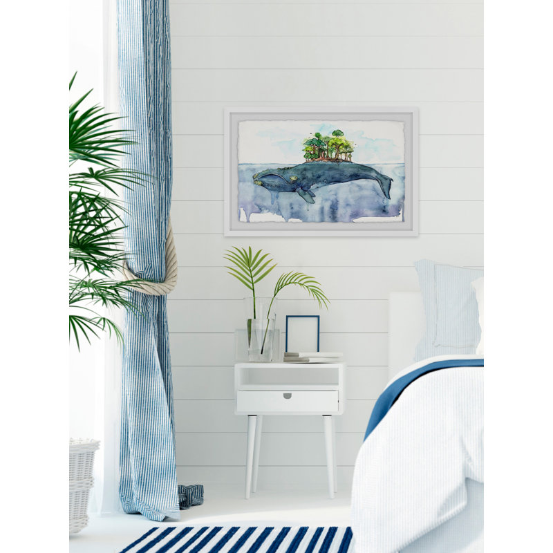 «Bottomless Blue», reproduction encadrée, H 20 po x l 30 po x P 1,5 po