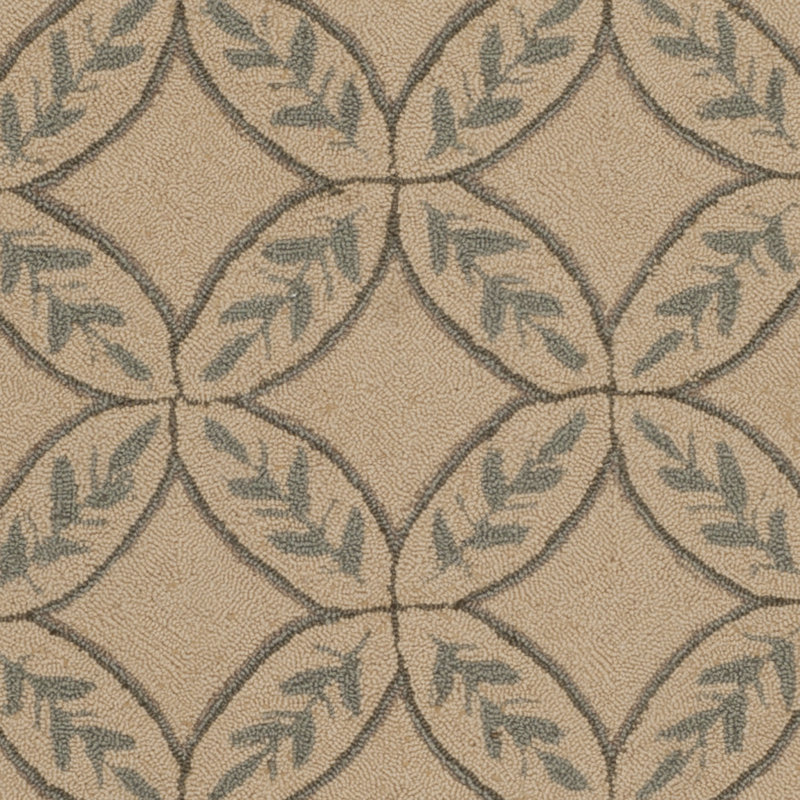 Flythe Wilton Hand Tufted New Zealand Wool Floral Rug, Rectangle 2'6" x 4'3"