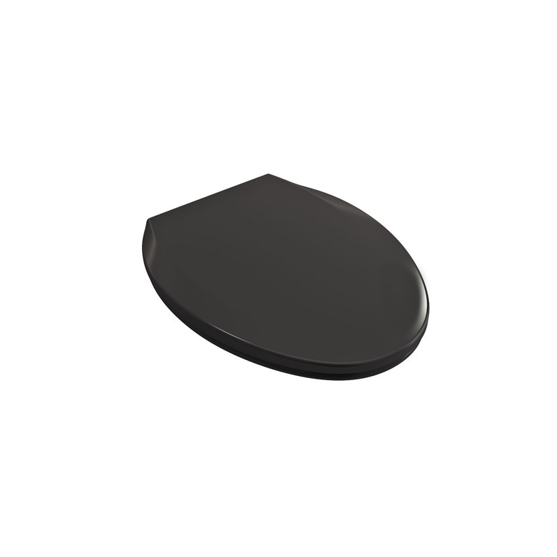 Milano Elongated Toilet Seat and Lid, Matte Black