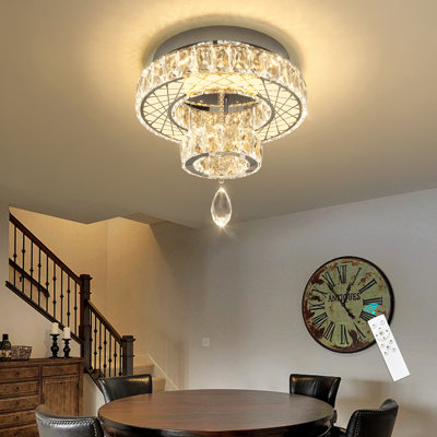 Glam Dimmable Led Crystal Chandelier