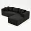 Canapé d'angle modulaire moderne en forme de L de 267 cm (105 pouces) avec méridienne, poche latérale et canapé-lit convertible-1689210028
