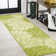 Zinnia Modern Floral Textured Weave Green/Cream Indoor/Outdoor Rug