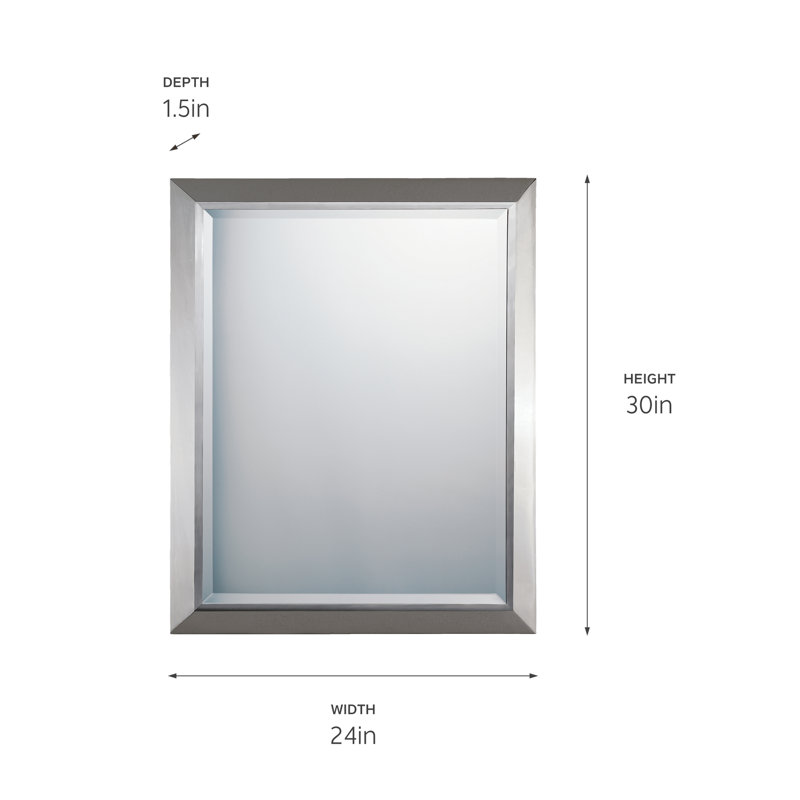 Rendville Wall Mirror, Chrome