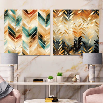 Vitale - Abstract Shapes Wall Decor Set Of 2