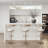 72" Kitchen Island With Storage,Kitchen Cabinet with Seating Area and Sintered Stone Table Top-1470832967-1470832960