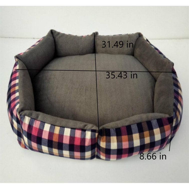 Dog Bed - Orthopedic Pet Calming Bed Soft Warm Cat Dog Nest House Small Large Washable Mat Tucker Murphy Pet Size: Extra Large (35.43 W x 27.56 D x