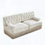Canapé modulaire en velours Chesterfield