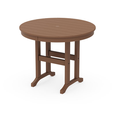POLYWOOD Round Farmhouse Dining Table