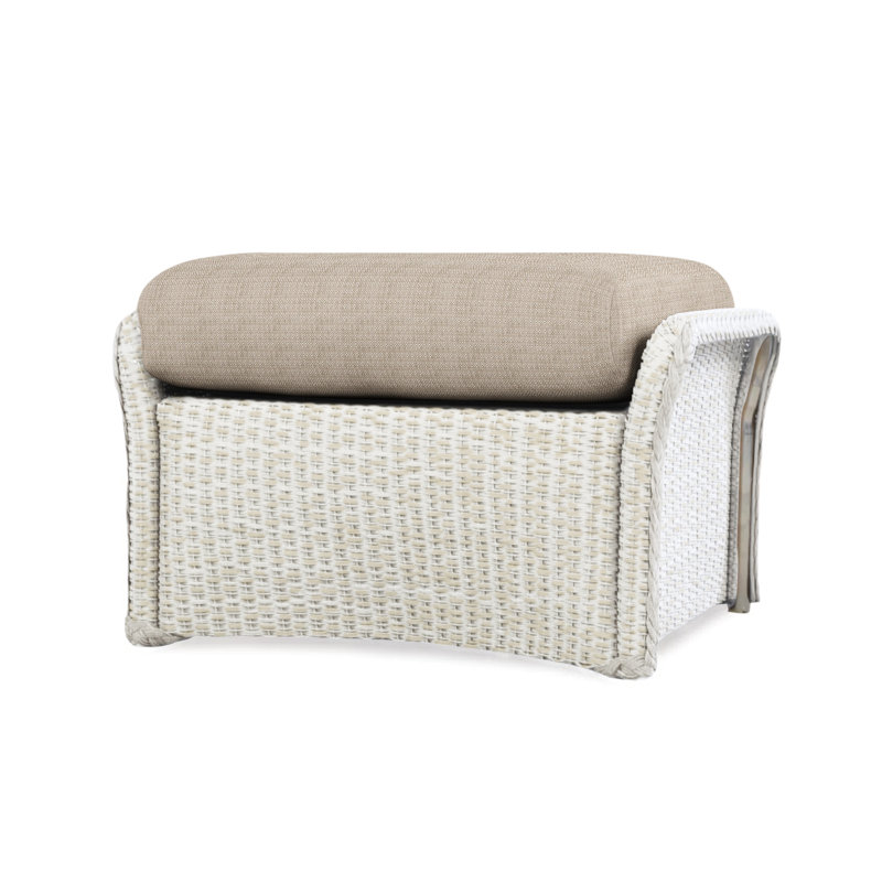 Weekend Retreat Outdoor Ottoman, Beach Natural, Mink