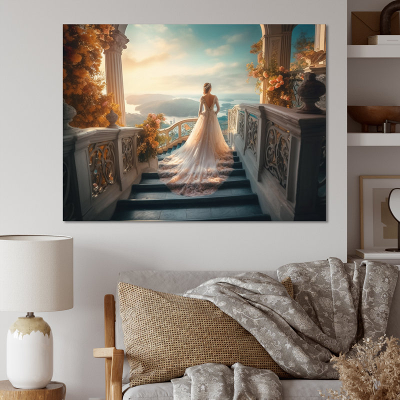 «Dreamy Wedding Day IV - Woman Romantic», reproduction sur toile, H 12 po x l 20 po x P 1 po, Toile tendue