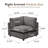 37.4" Heffernan Accent Chair Modular Sectional Sofa-110585191