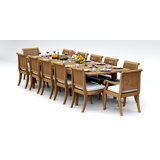 Giva Outdoor 13 - Piece Teak Dining Set