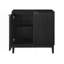 Armoire de rangement Mid-Century moderne à 2 portes avec façades cannelées-251317021