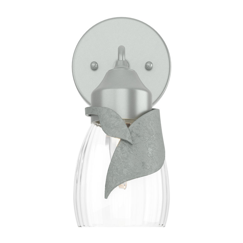 Lapas 1 - Light Dimmable Bath Sconce, Vintage Platinum, Water Clear