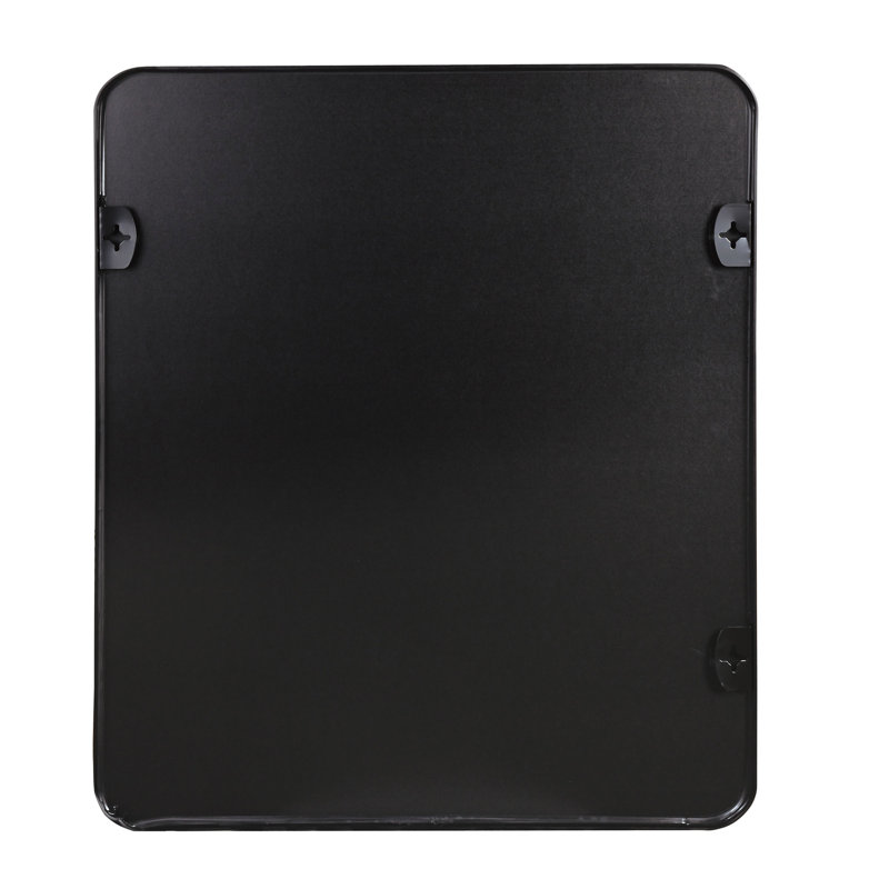 30 "X36" Rectangular Bathroom Wall Mirror, Black