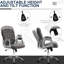 Chaise de bureau en molleton gris foncé, bouton à hauteur réglable ergonomique et mouvement pivotant pour une meilleure performance de travail Siège de bureau rembourré 360 A Productive Day