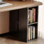 Bureau rectangulaire brun et noir en bois massif-301855112