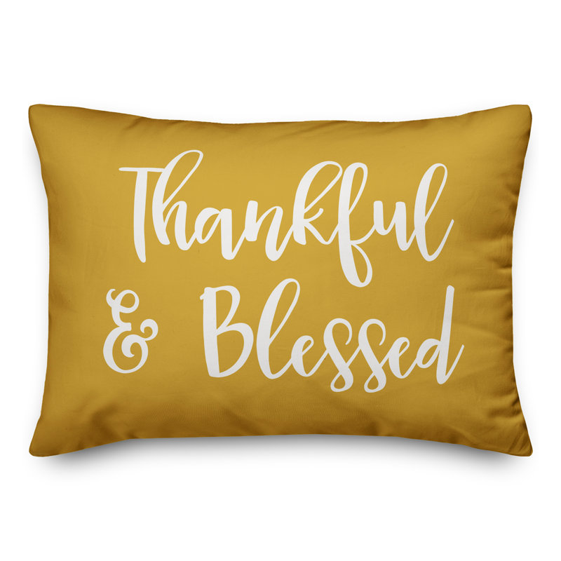 Mustard Yellow Cotton Reversible Lumbar Throw Pillow