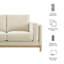 Causeuse en tissu Roscoe-117983180